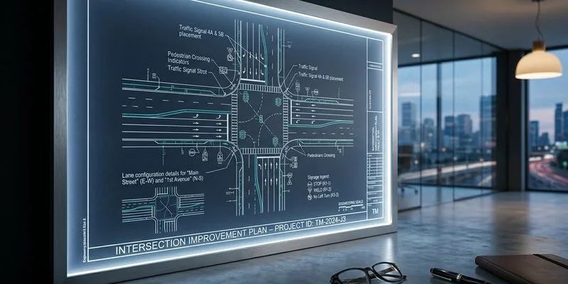Elementy tymczasowej organizacji ruchu na budowie