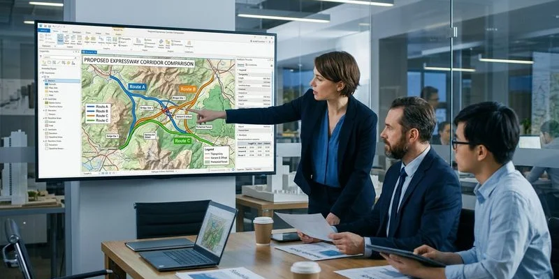 Matryca wielokryterialna porównania wariantów drogowych