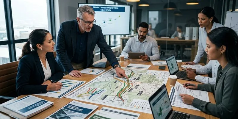 Schemat procesu: od KP przez STEŚ do Projektu Budowlanego