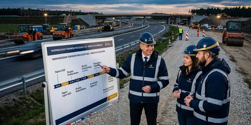 Terminy procedury OOŚ dla inwestycji drogowych